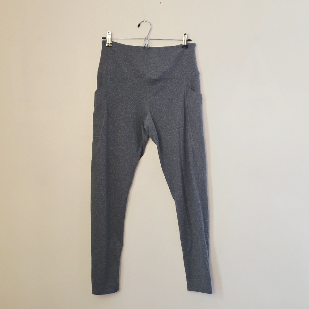 SO Women's Large Heather Gray Leggings With Pockets